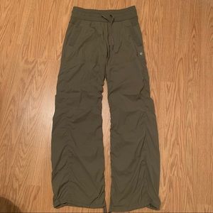 Lululemon dance studio pants olive green 4